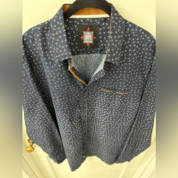 TM Exposure‎ Men's Large Button Down Long Sleeve Shirt - Picture 2 of 13